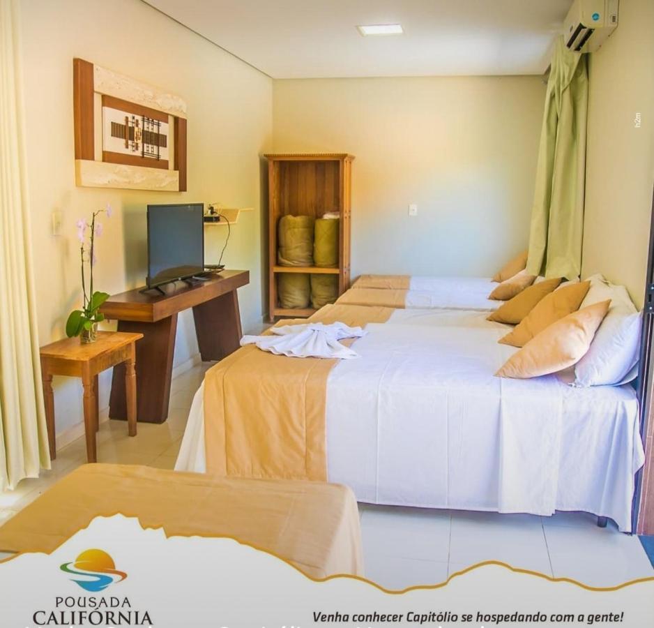 Pousada California Hotel กาปีตอลิโอ ภายนอก รูปภาพ